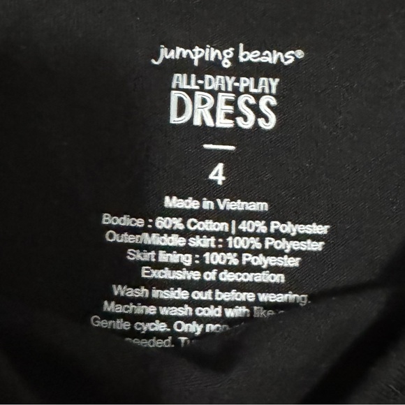 💕JUMPING BEANS Black Cat Glitter Tutu Dress - Picture 3 of 4